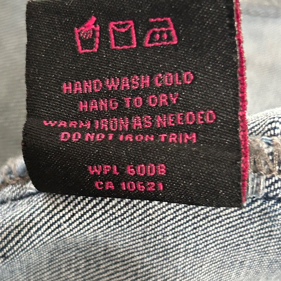 Rock & Roll Cow Girl, Lace Up Back Denim Jacket, sz L - NWOT - Picture 13 of 14